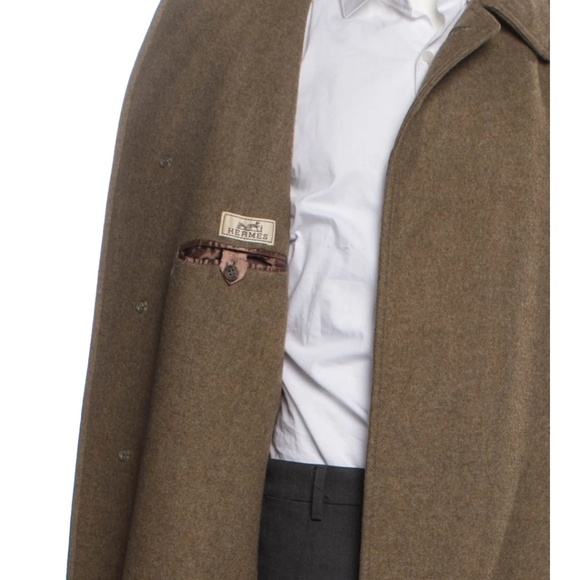 Hermes Cashmere Overcoat in Brown size 48 (US M) - Picture 4 of 5